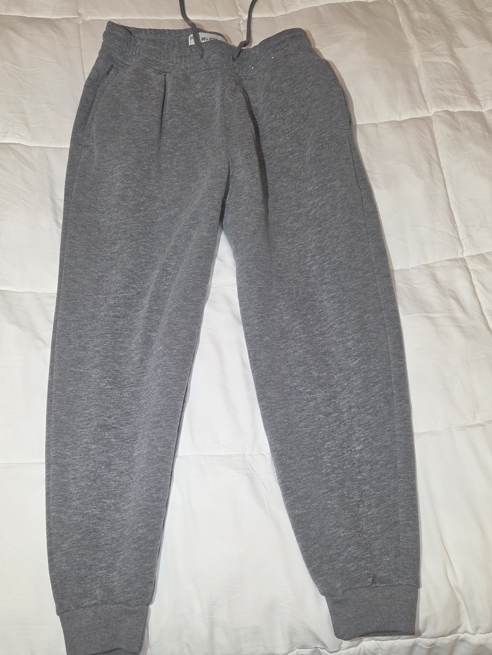 Hollister Dark Gray Men's Jogger Sweatpants with Drawstring